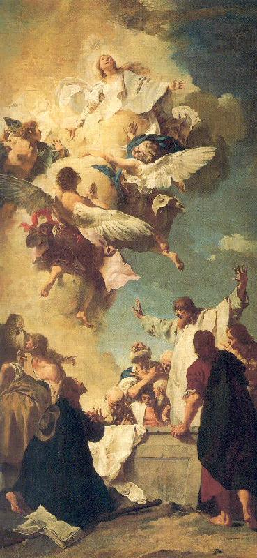 PIAZZETTA, Giovanni Battista The Assumption of the Virgin France oil painting art